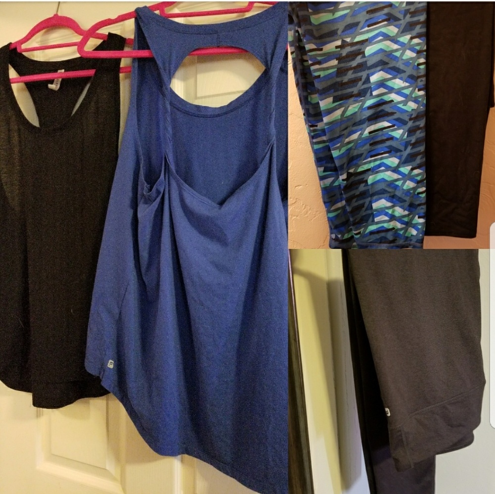 Lot of XXL Fabletics Leggings and Tanks!